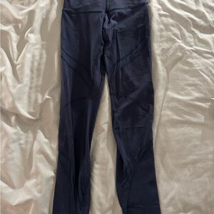 lululemon athletica Navy Leggings (mesh detail)